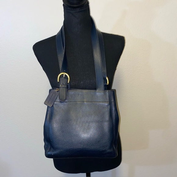 Coach Vintage Navy Leather Tote Bag 4157 - Picture 1 of 14